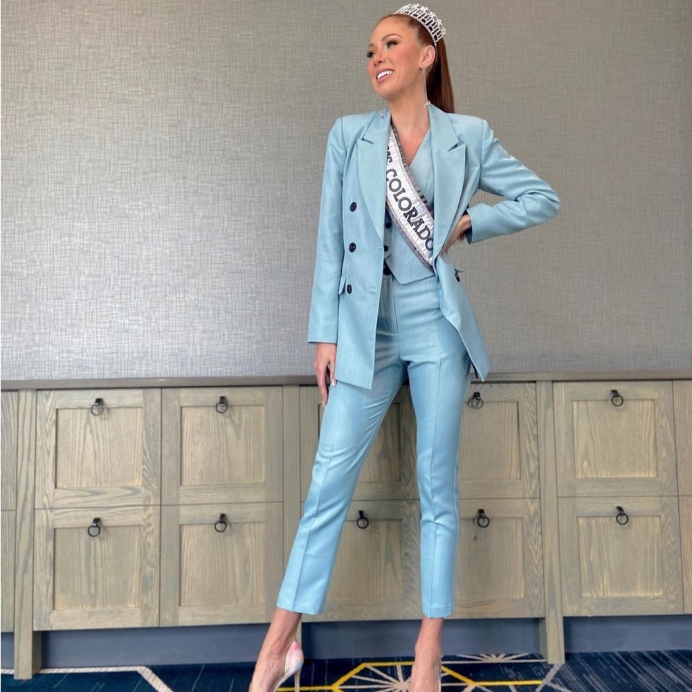 ASOS 3 piece suit set with vest and cigarette pants